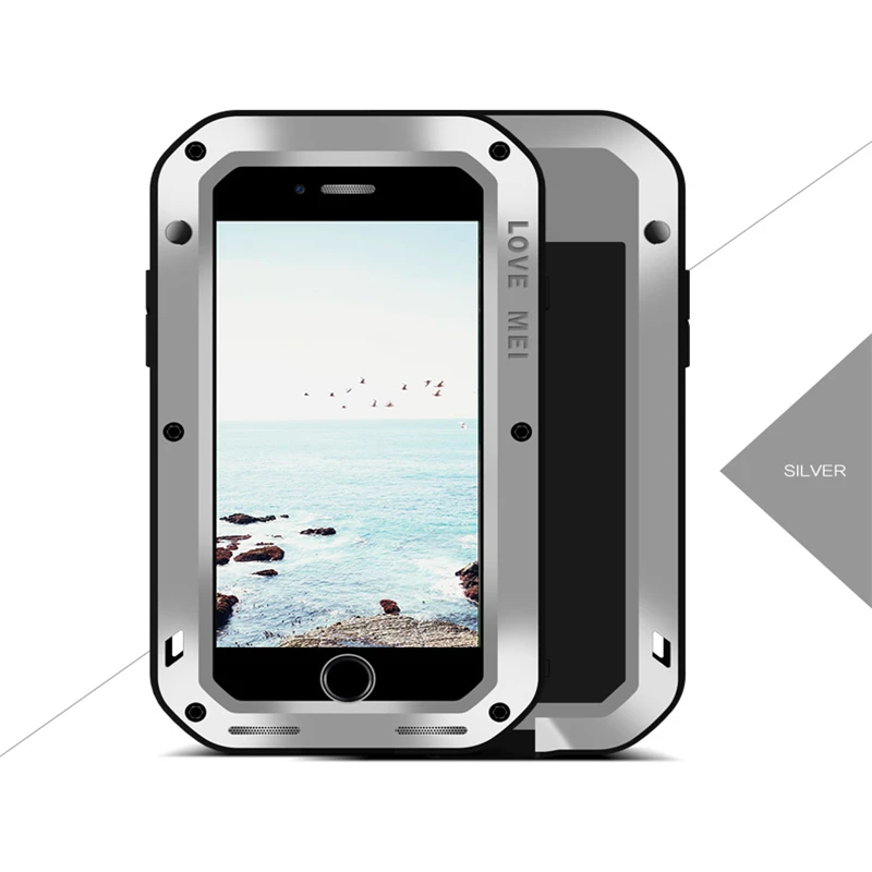 LOVE MEI Metal Case For iPhone 8 Plus For iPhone 8 Metal Aluminum Cover For iPhone 8 Water/Shock/Rain Proof Protection Case
LOVE MEI Metal Case For iPhone 8 Plus For iPhone 8 Metal Aluminum Cover For iPhone 8 Water/Shock/Rain Proof Protection Case