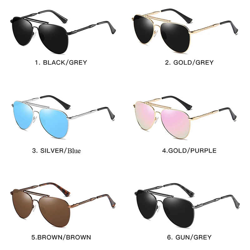 2020 Classic Hot Elastic Support Leg Classic Aviation Metal Sunglasses Men Polarized UV400 Protector Drivers Car Sunglasses
2020 Classic Hot Elastic Support Leg Classic Aviation Metal Sunglasses Men Polarized UV400 Protector Drivers Car Sunglasses