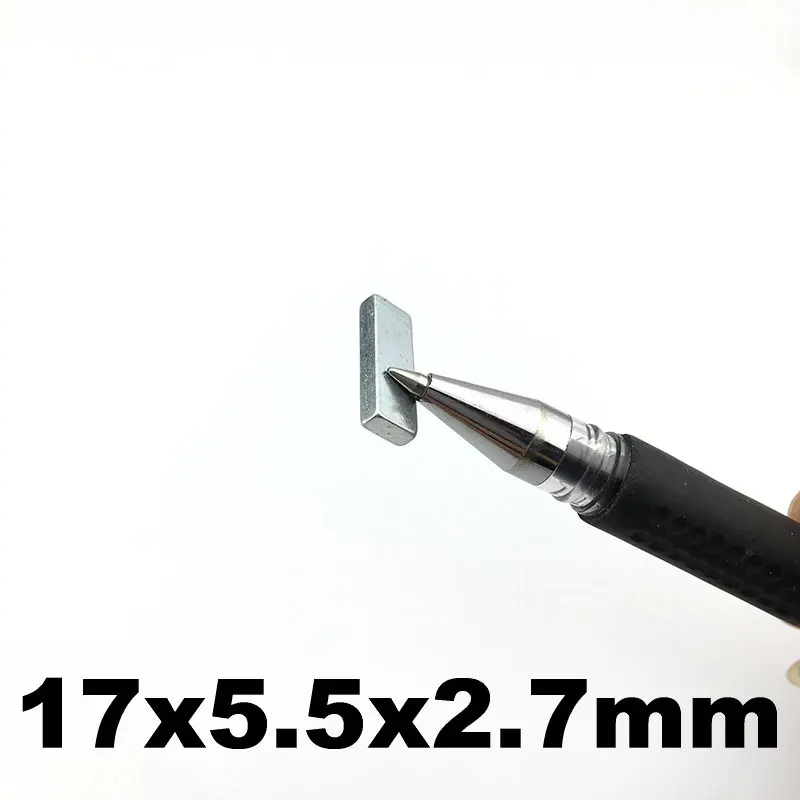Неодимовый магнитный блок кубов 17x5,5x2,7 мм NdFeB магниты мощные Tinny постоянные магниты для медицинских инструментов 100 шт
Неодимовый магнитный блок кубов 17x5,5x2,7 мм NdFeB магниты мощные Tinny постоянные магниты для медицинских инструментов 100 шт