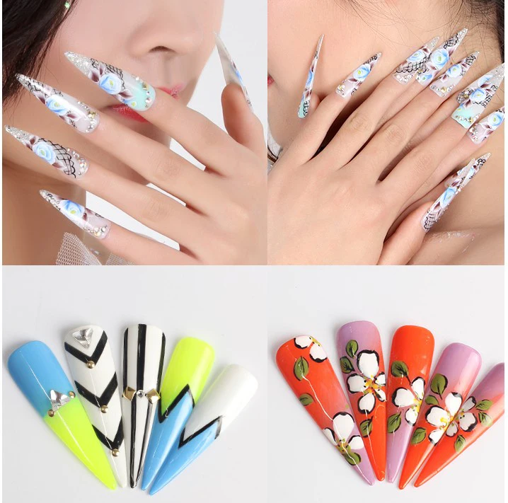 500pcs/pack Long Sharp Stiletto False Acrylic Nail Art Tips Artificial Half Cover Fake Nails White/Natural/Transparent 3 Options
500pcs/pack Long Sharp Stiletto False Acrylic Nail Art Tips Artificial Half Cover Fake Nails White/Natural/Transparent 3 Options