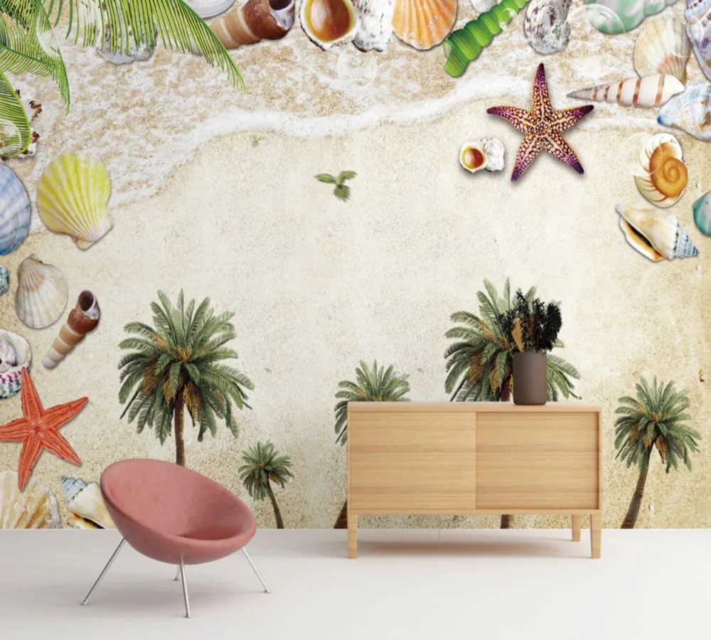 Free Shipping Custom 3D Mural Mediterranean Style Coconut Tree Beach Beach Tropical Style Background Cute Girl Room Wallpaper
Free Shipping Custom 3D Mural Mediterranean Style Coconut Tree Beach Beach Tropical Style Background Cute Girl Room Wallpaper