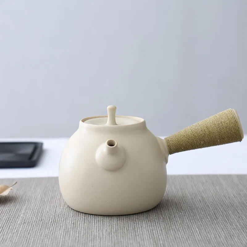 

YiXing чайник, традиционный китайский чай чайник, специальная ручка, белые чайники, чайный набор кунг-фу чайный набор, китайские чайники