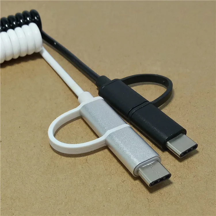 3M/10ft Spring Usb3.1 Type-c Date Sync Charge Stretch Cord Cable And Micro Usb 5p Flexible wire for Letv Huawei LG Mobile Phones
3M/10ft Spring Usb3.1 Type-c Date Sync Charge Stretch Cord Cable And Micro Usb 5p Flexible wire for Letv Huawei LG Mobile Phones