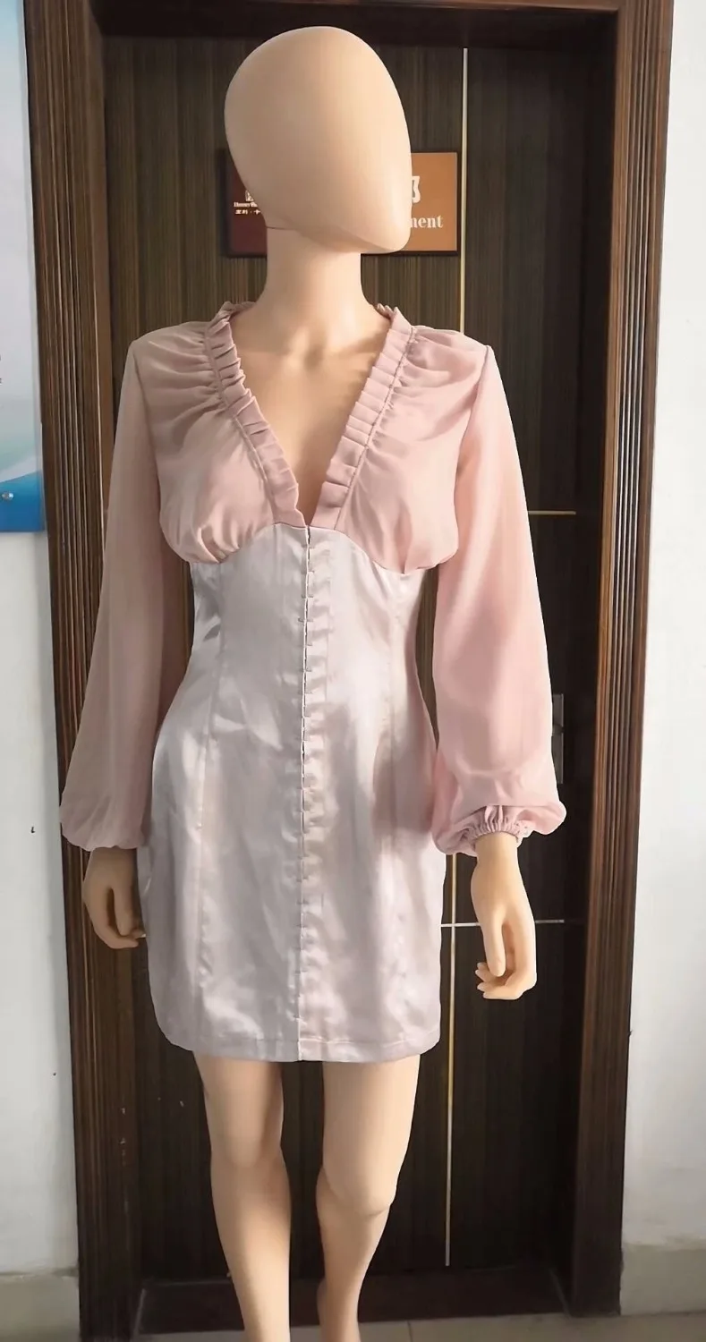 2019 New Elegant Women fashion Rufflese V-Neck long sleeve Bodycon Celebrity evening Party Bandage dresses dropshipping
2019 New Elegant Women fashion Rufflese V-Neck long sleeve Bodycon Celebrity evening Party Bandage dresses dropshipping