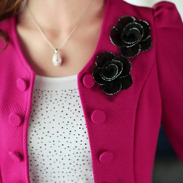 2016 Office Women Blazer Out Wear Appliques Back Bow Short Blazers Suit LadiesWork Style Black Pink Rose White Suits
2016 Office Women Blazer Out Wear Appliques Back Bow Short Blazers Suit LadiesWork Style Black Pink Rose White Suits