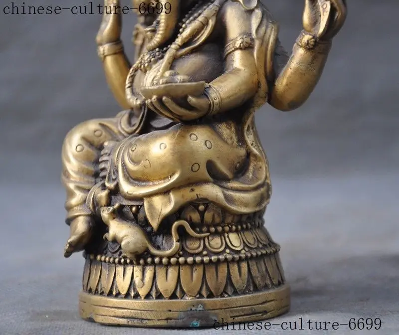 Christmas 6" Tibet Buddhism brass 4 Arms Elephant Jambhala wealth God Buddha statue Halloween
Christmas 6" Tibet Buddhism brass 4 Arms Elephant Jambhala wealth God Buddha statue Halloween