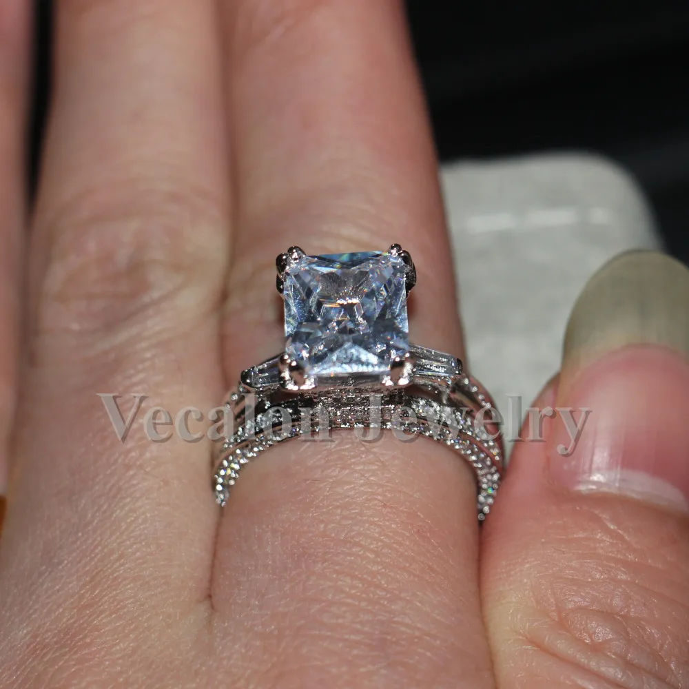 Vecalon Eiffel Tower Women Big Jewelry ring 10ct AAAAA Zircon stone 300pcs Cz 925 Sterling Silver Engagement Wedding Band Ring
Vecalon Eiffel Tower Women Big Jewelry ring 10ct AAAAA Zircon stone 300pcs Cz 925 Sterling Silver Engagement Wedding Band Ring
