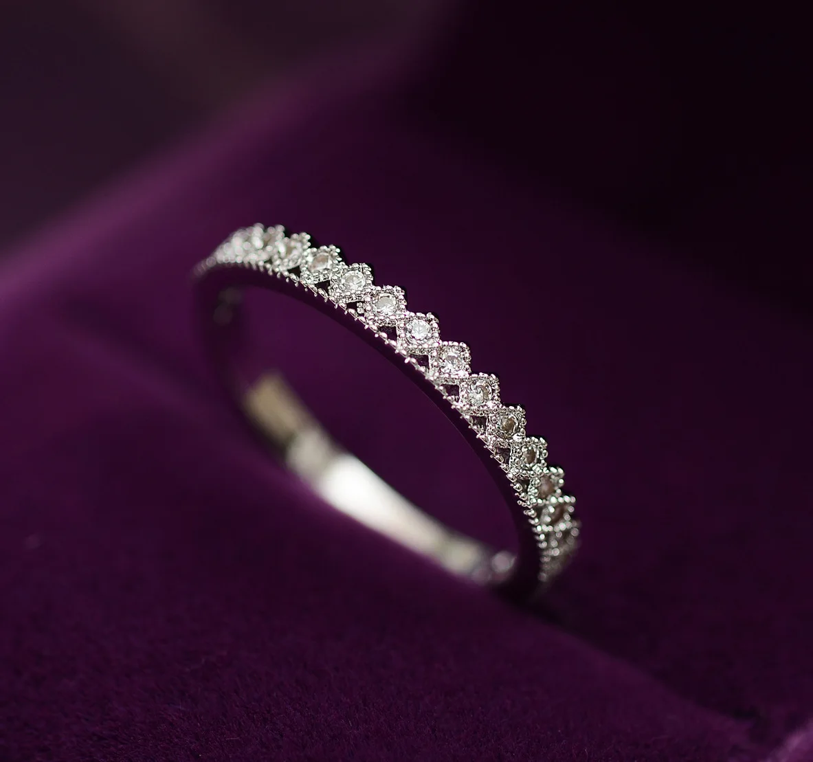 Кольцо с короной 2018 изящные Сияющие кольца фианитом для женщин гипоаллергенные