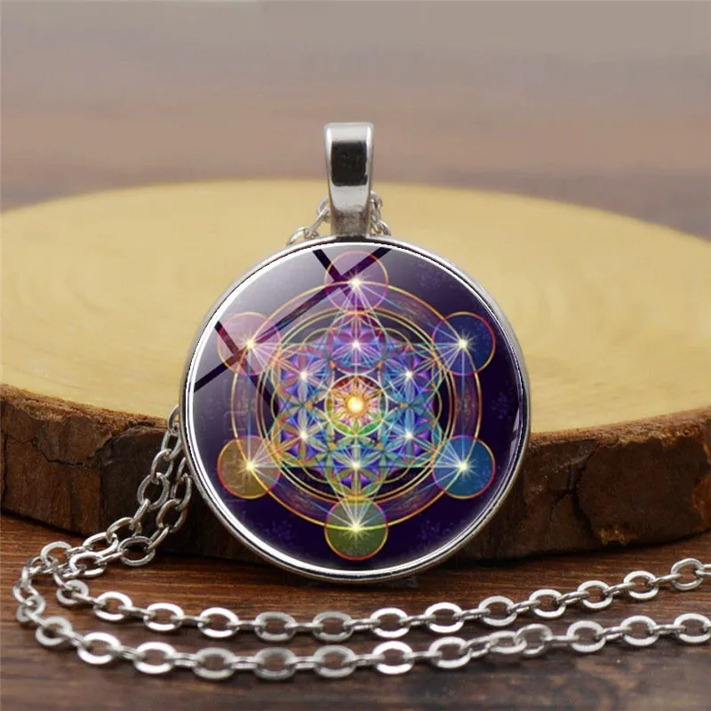 Metatron Cube Pendant Necklace Sacred Geometry Flower of Life Jewelry Chakra Spiritual Necklace Women Magic Hexagram Choker
Metatron Cube Pendant Necklace Sacred Geometry Flower of Life Jewelry Chakra Spiritual Necklace Women Magic Hexagram Choker