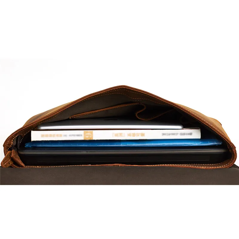 Nesitu Vintage Brown Real Skin Genuine Crazy Horse Leather Men Messenger Bags 14'' Laptop Male Briefcase A4 Portfolio M6358
Nesitu Vintage Brown Real Skin Genuine Crazy Horse Leather Men Messenger Bags 14'' Laptop Male Briefcase A4 Portfolio M6358