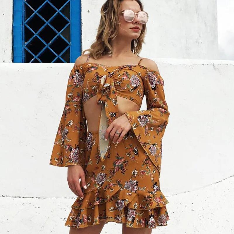 2PCS 2019 Summer Boho Women Dress Sets Female Vestidos Flare Sleeve Bowknot Print Sexy Crop Top Chiffon Mini Short Dresses S-XXL
2PCS 2019 Summer Boho Women Dress Sets Female Vestidos Flare Sleeve Bowknot Print Sexy Crop Top Chiffon Mini Short Dresses S-XXL