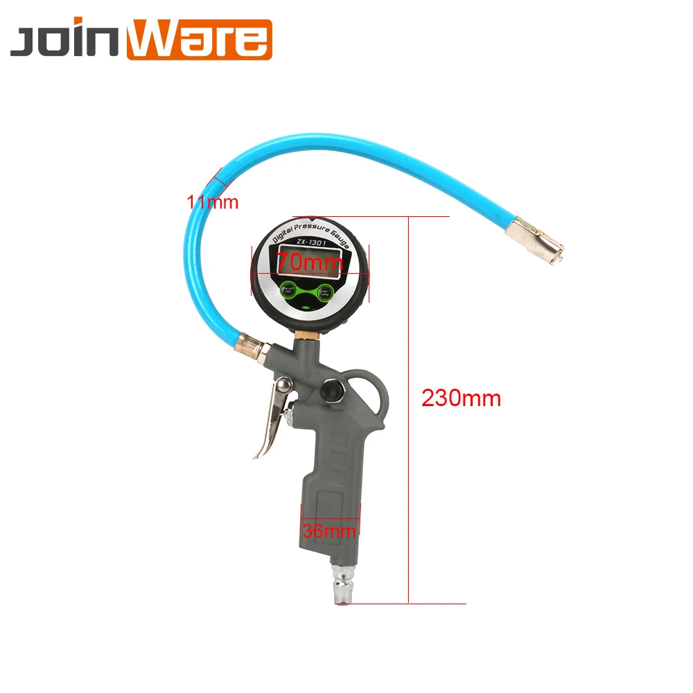 LED Display Measurement Units Psi Bar Kg/cm Kpa Tire Tyre Air Inflator Pressure Gauge With Air Chuck Hose Car Motorbike Truck
LED Display Measurement Units Psi Bar Kg/cm Kpa Tire Tyre Air Inflator Pressure Gauge With Air Chuck Hose Car Motorbike Truck
