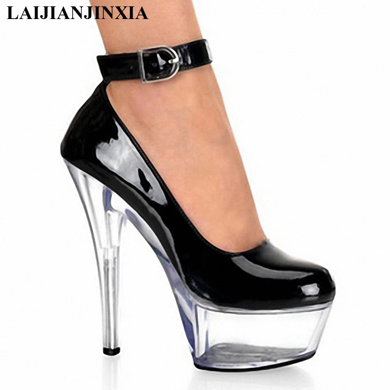LAIJIANJINXIA Ankle Strap PU Leather Women 15cm Super High Heel Shoes, Wedding / Sexy Dance Shoes (4 colors)
LAIJIANJINXIA Ankle Strap PU Leather Women 15cm Super High Heel Shoes, Wedding / Sexy Dance Shoes (4 colors)