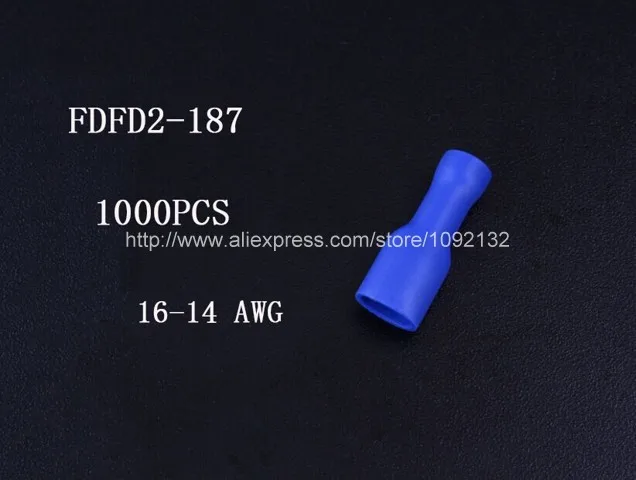 1000 шт FDFD2-187 полностью изолированный женский Электрический Лопата обжимной разъем терминалы
1000 шт FDFD2-187 полностью изолированный женский Электрический Лопата обжимной разъем терминалы