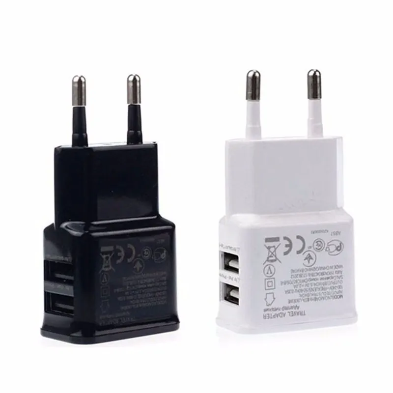 20 шт. ЕС Plug 5 в 2A USB 2 порта домашние дорожные Настенные зарядное устройство адаптер