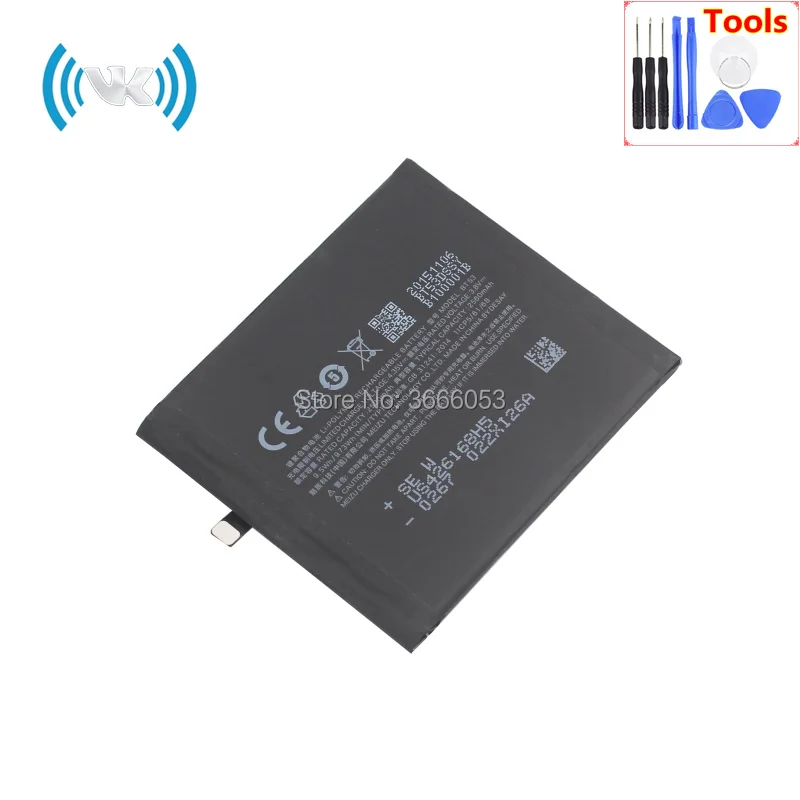 VK Новый 2560 mAh/9.73Wh 3 8 V BT53 запасная батарея для Mei zu pro 6 PRO6s BT53S мобильный литий