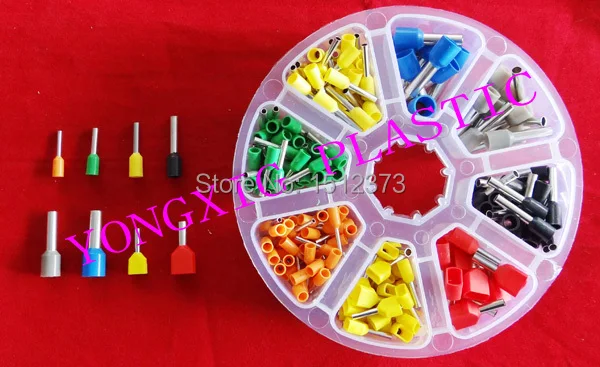 270PCS/box 8 size 7 color insulated cord end terminal Bootlace cooper Ferrules kit set Wire Copper Crimp Connector Cord Pin
270PCS/box 8 size 7 color insulated cord end terminal Bootlace cooper Ferrules kit set Wire Copper Crimp Connector Cord Pin