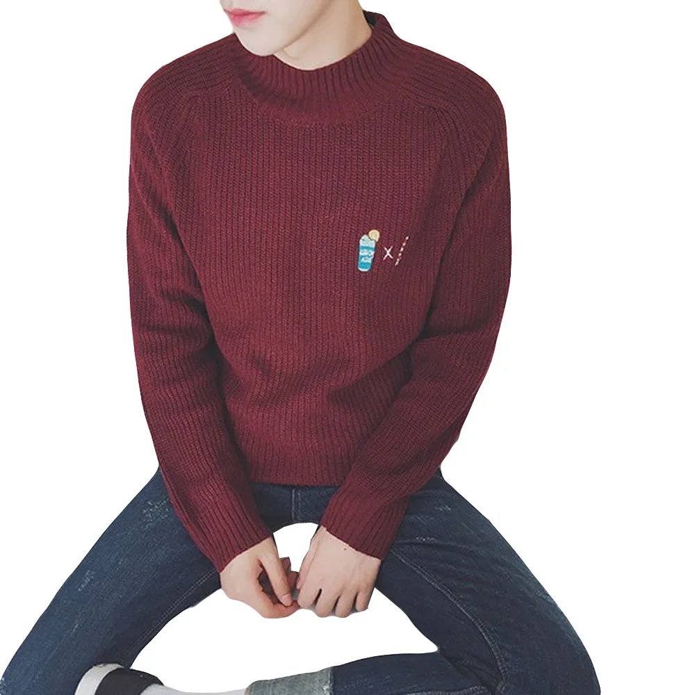 2018 new Autumn Winter Casual Half Turtleneck Embroidery Sweater men's Comfortable Pullover Sweater RE0918
2018 new Autumn Winter Casual Half Turtleneck Embroidery Sweater men's Comfortable Pullover Sweater RE0918