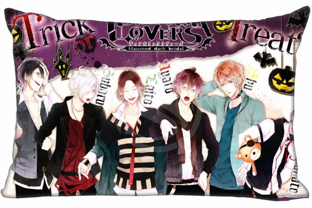 Hot Sale DIABOLIK LOVERS &3 Pillowcase Custom Zippered Rectangle Pillow Cover Cases Size 40x60cm (Two sides) WT#905&L19
Hot Sale DIABOLIK LOVERS &3 Pillowcase Custom Zippered Rectangle Pillow Cover Cases Size 40x60cm (Two sides) WT#905&L19