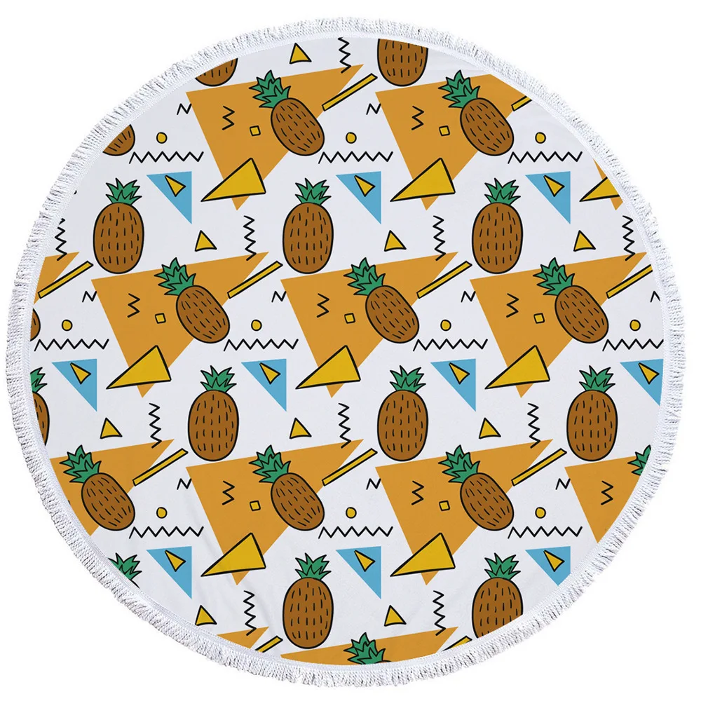 Summer Nature Tropical Fruits Tress Pineapple Large Round Beach Towel Microfiber Terry Cloth Thick Oversized Beach Blanket
Summer Nature Tropical Fruits Tress Pineapple Large Round Beach Towel Microfiber Terry Cloth Thick Oversized Beach Blanket