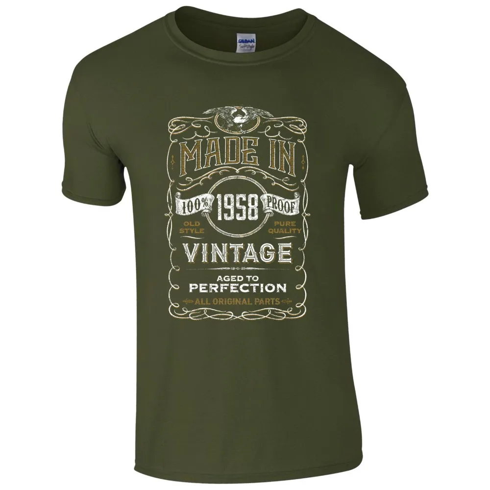 T-Shirt 2019 Fashion Men Made in 1958 T-Shirt Born 60th Year Birthday Age Present Vintage Funny Mens Gift Tee shirt
T-Shirt 2019 Fashion Men Made in 1958 T-Shirt Born 60th Year Birthday Age Present Vintage Funny Mens Gift Tee shirt