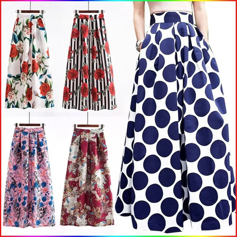 2019 Casual Women High Waist Maxi Skirt Prom Gown Dot Floral Print Loose Casual Long Skirts Elegant A-line Party Jupe XXXL XXL
2019 Casual Women High Waist Maxi Skirt Prom Gown Dot Floral Print Loose Casual Long Skirts Elegant A-line Party Jupe XXXL XXL