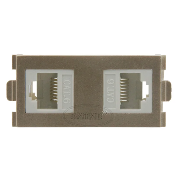 Двойной разъем RJ45 CAT6 femlae С Золотым корпусом | Электроника