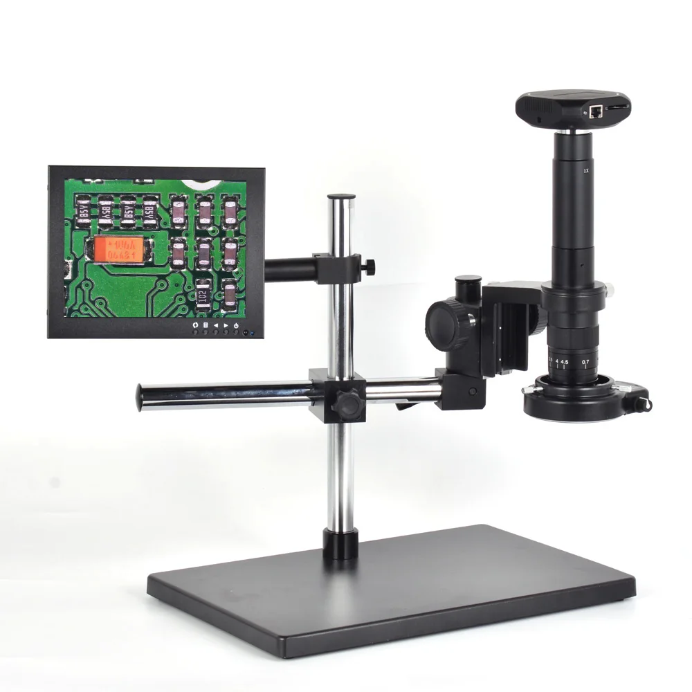 1080P HDMI USB Microscope Camera Sony Sensor HD Digital Industrial Calibrate 300X C-mount Lens 8 inch LCD Monitor for PCB Repair
1080P HDMI USB Microscope Camera Sony Sensor HD Digital Industrial Calibrate 300X C-mount Lens 8 inch LCD Monitor for PCB Repair
