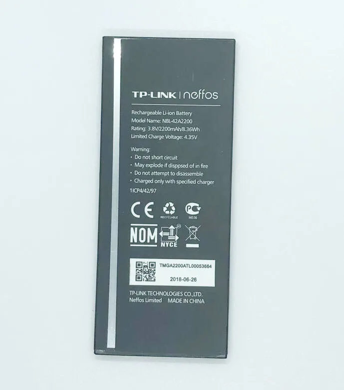 GeLar 2200mAh/8.36Wh 3.8V NBL-42A2200 Replacement Battery For neffos C5 TP701A B C E Batterie
GeLar 2200mAh/8.36Wh 3.8V NBL-42A2200 Replacement Battery For neffos C5 TP701A B C E Batterie