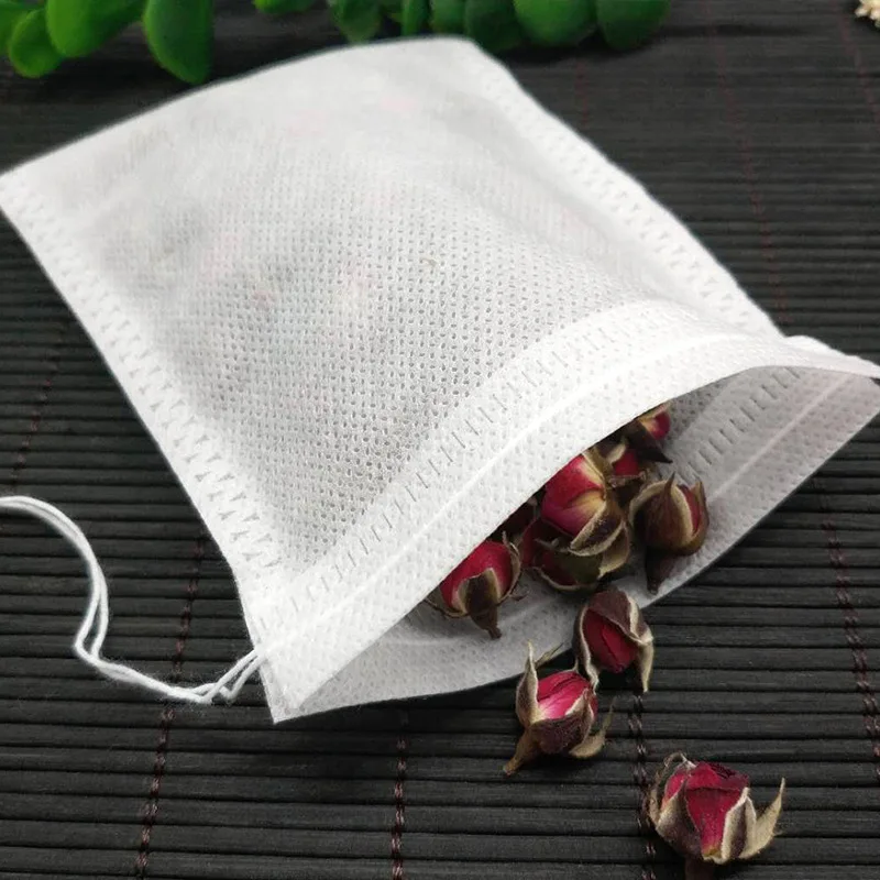 Food Grade 100pcs Non-woven Fabric Tea Bags Tea Filter Bags for Spice Tea Infuser with String Heal Seal Spice Filters Teabags
Food Grade 100pcs Non-woven Fabric Tea Bags Tea Filter Bags for Spice Tea Infuser with String Heal Seal Spice Filters Teabags