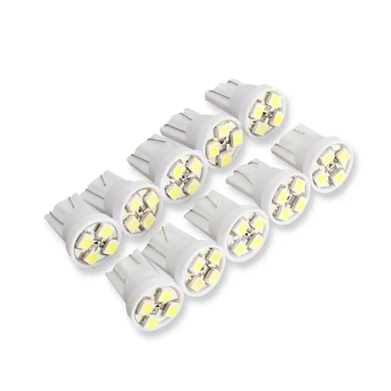 10Pcs Car Light Bulb T10 4 SMD LED White Wedge Lamp Auto light-emitting Diode Turn Signal/Side Marker/Taillight/Backup Lamp Bulb
10Pcs Car Light Bulb T10 4 SMD LED White Wedge Lamp Auto light-emitting Diode Turn Signal/Side Marker/Taillight/Backup Lamp Bulb