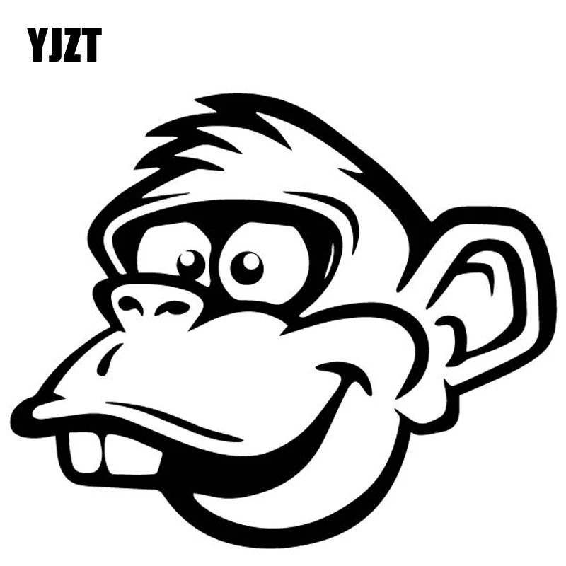YJZT 15.8CM*13.2CM Funny Monkey Head Cartoon Car Sticker Car Door Decorate Vinyl Decal Black/Silver C4-1885
YJZT 15.8CM*13.2CM Funny Monkey Head Cartoon Car Sticker Car Door Decorate Vinyl Decal Black/Silver C4-1885