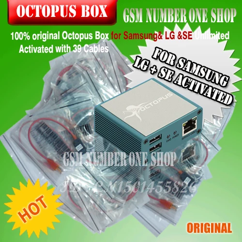 gsmjustoncct 100% original Octopus Box for Samsung& LG &SE Unlimited Activated with Cables now added For samsung N900T&N900A