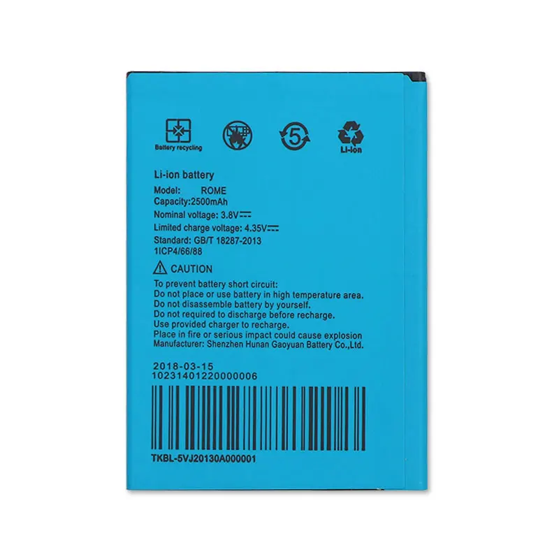 10PCS/LOT 2500mAh For UMI Rome Battery For Umi ROME X Batterie Bateria Accumulator AKKU
10PCS/LOT 2500mAh For UMI Rome Battery For Umi ROME X Batterie Bateria Accumulator AKKU
