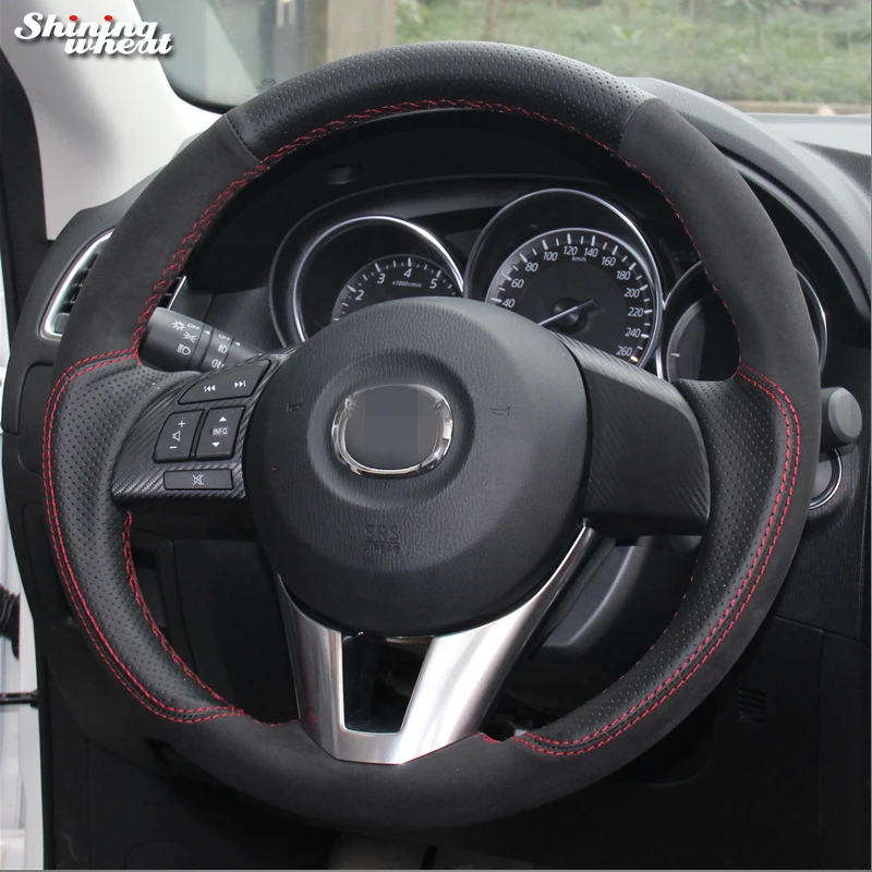 Hand Sew Black Leather Black Suede Car Steering Wheel Cover for Mazda 3 Axela 2013-2016 Mazda 6 Mazda 2 2015-2017 Atenza
Hand Sew Black Leather Black Suede Car Steering Wheel Cover for Mazda 3 Axela 2013-2016 Mazda 6 Mazda 2 2015-2017 Atenza