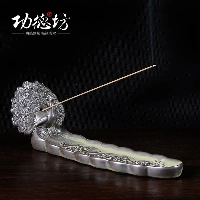 Vintage ceramic incense sandalwood oil burner plugged sink Peacock creative lying incense burner incense
Vintage ceramic incense sandalwood oil burner plugged sink Peacock creative lying incense burner incense