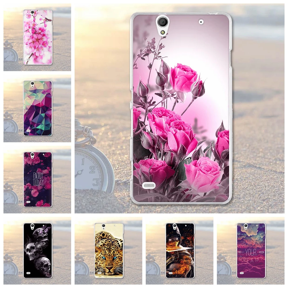 Мягкие чехлы для телефонов Sony Xperia C4 Dual E5333 E5306 E5303 E5353 E5343 E5363 задние крышки кожаный