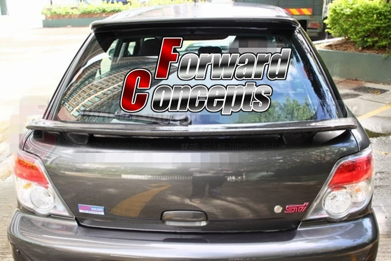 Для карбонового волокна 02 07 IMPREZA GG WAGON WRX STi заднее крыло Люк средний спойлер|rear