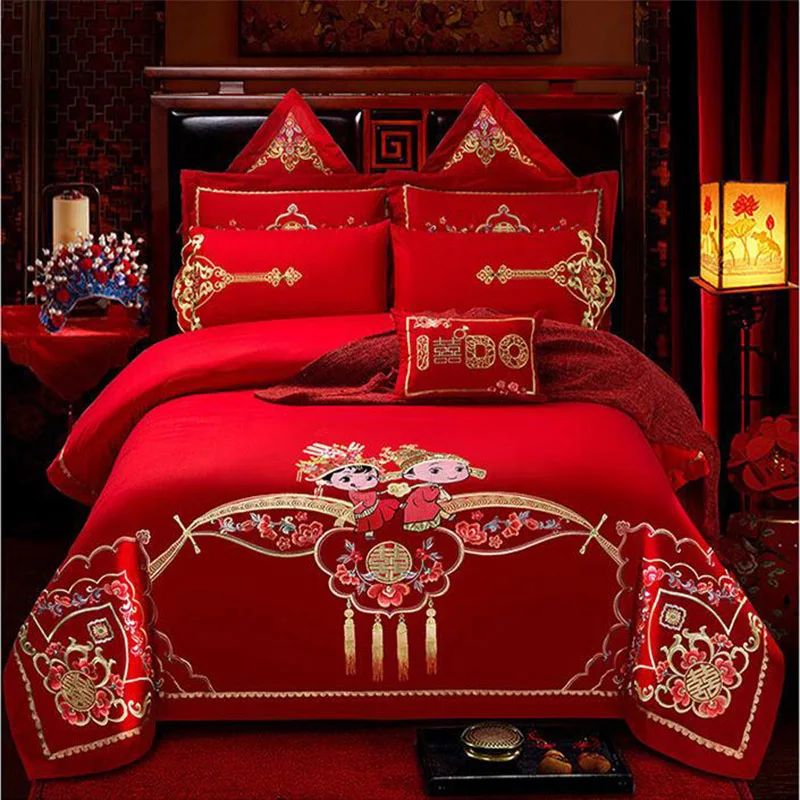 Luxury red wedding kit New Chinese embroidered duvet cover set high level wedding bedding set 6pcs/7pcs/8pcs/10pcs kit free ship
Luxury red wedding kit New Chinese embroidered duvet cover set high level wedding bedding set 6pcs/7pcs/8pcs/10pcs kit free ship
