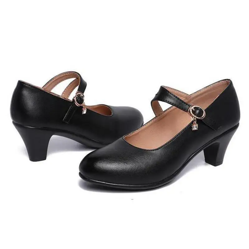 Mary Janes High Heel Round Toe Dress Pumps Women Buckle Strap Summer Fashion Shoes
Mary Janes High Heel Round Toe Dress Pumps Women Buckle Strap Summer Fashion Shoes