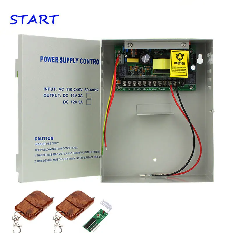 12V 5A Switch Power Supply AC110~260V Access Control Power Supply +metal box +back up battery function Power Remote Control
12V 5A Switch Power Supply AC110~260V Access Control Power Supply +metal box +back up battery function Power Remote Control