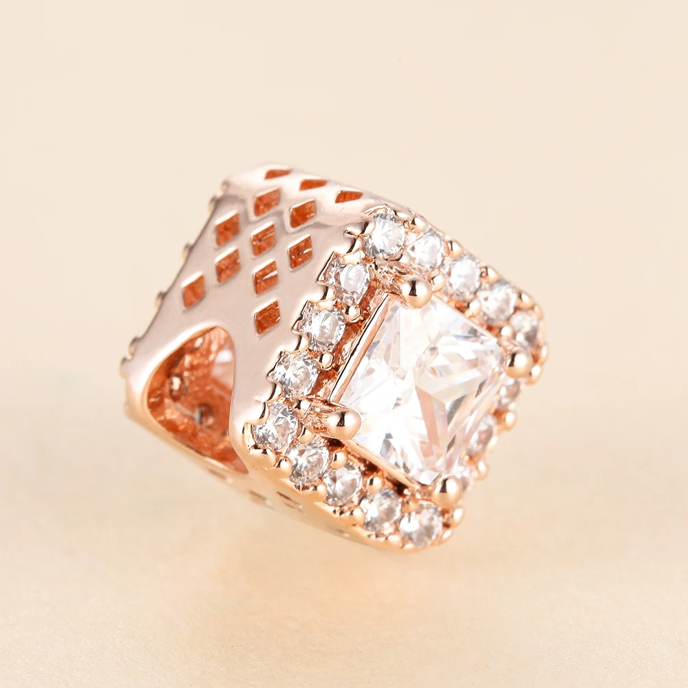 Woman DIY Jewelry Geometric Radiance Charm Rose Gold Beads For Jewelry Making Fit 925 Sterling Silver Bracelets
Woman DIY Jewelry Geometric Radiance Charm Rose Gold Beads For Jewelry Making Fit 925 Sterling Silver Bracelets