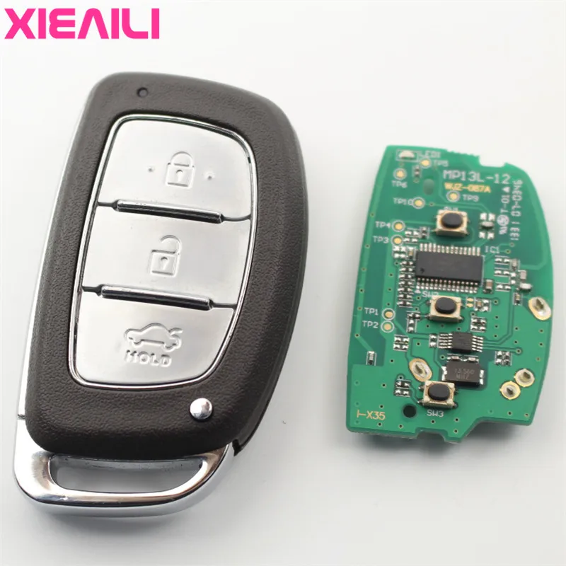 Умный ключ XIEAILI OEM с тремя кнопками без ключа для Hyundai, новый IX35 433 МГц с 46 электронным чипом S441
Умный ключ XIEAILI OEM с тремя кнопками без ключа для Hyundai, новый IX35 433 МГц с 46 электронным чипом S441