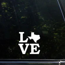 Love Texas 4 дюйма x виниловые наклейки для окон ноутбуков|Наклейки
