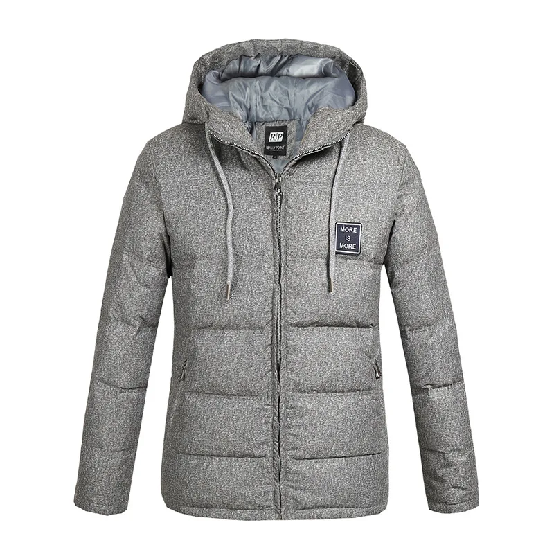 Мужской пуховик с капюшоном теплый водонепроницаемый на молнии|jacket down|jacket withjacket