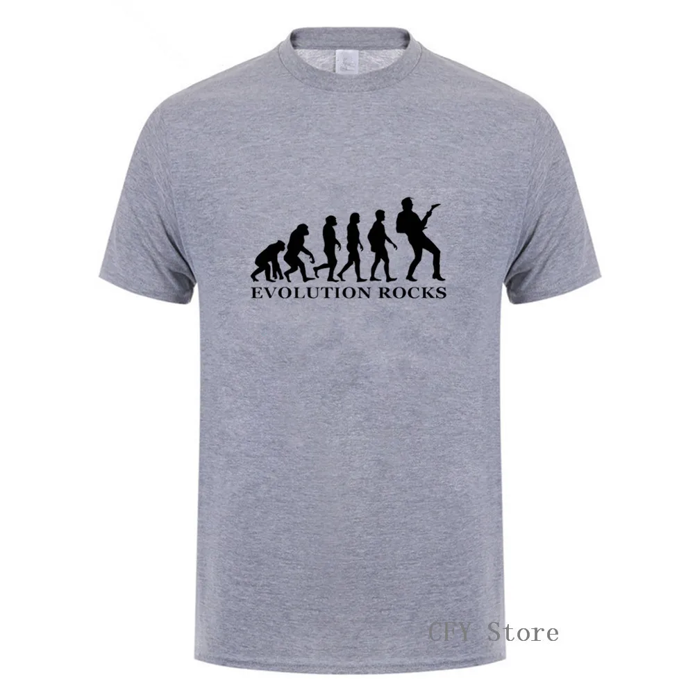 Funny rocks T Shirt evolution rocks 100% cotton short sleeve o-neck Mens T-shirt Colors diversified young man blouse Tees
Funny rocks T Shirt evolution rocks 100% cotton short sleeve o-neck Mens T-shirt Colors diversified young man blouse Tees