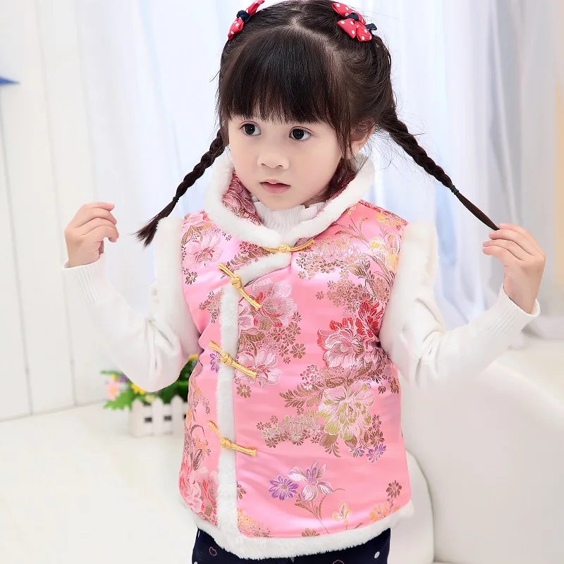 Kid Girls Winter Autumn Chinese Style Waistcoats Children Sleeveless Jacket Clothe Outwear Baby Coat Vest
Kid Girls Winter Autumn Chinese Style Waistcoats Children Sleeveless Jacket Clothe Outwear Baby Coat Vest