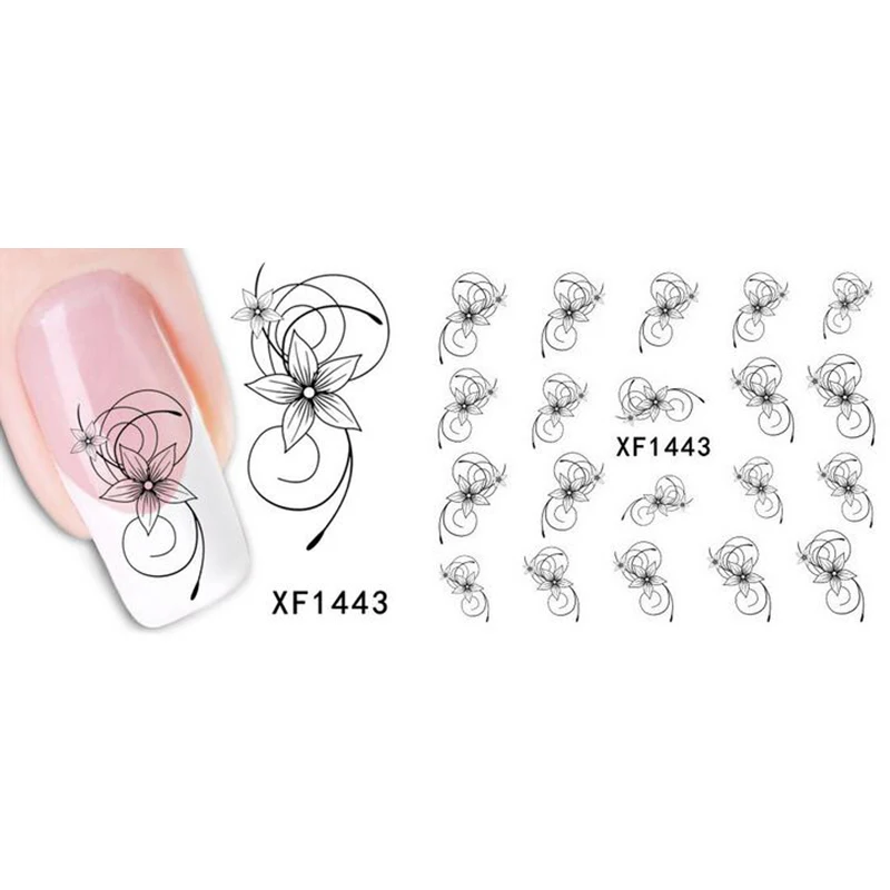 Promotions Nail Art Stickers Flower Cat Long Vine Black Lace Decals Decorations Manicure DIY Styling Wraps Tools XF1437-1451
Promotions Nail Art Stickers Flower Cat Long Vine Black Lace Decals Decorations Manicure DIY Styling Wraps Tools XF1437-1451