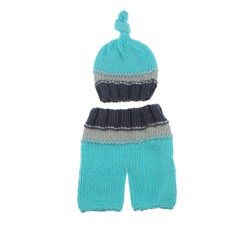 Вязаная Шапка-бини для новорожденных шапка ручной работы и штаны костюм GM004 | Мать
