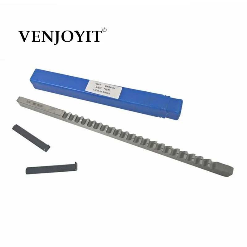 HSS Broach 3/8 C Push-Type Keyway Broach Inch Size Broach Cutting for CNC Machine Tools with Shims
HSS Broach 3/8 C Push-Type Keyway Broach Inch Size Broach Cutting for CNC Machine Tools with Shims
